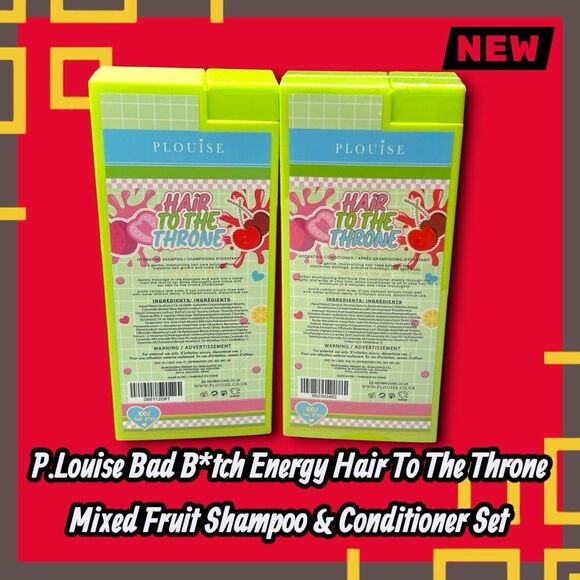 New P.Louise Bad B*tch Energy Hair To The Throne Mixed Fruit Shampoo & Condition main image 4